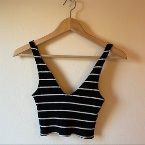 Reformation stripe crop tank top *final price drop